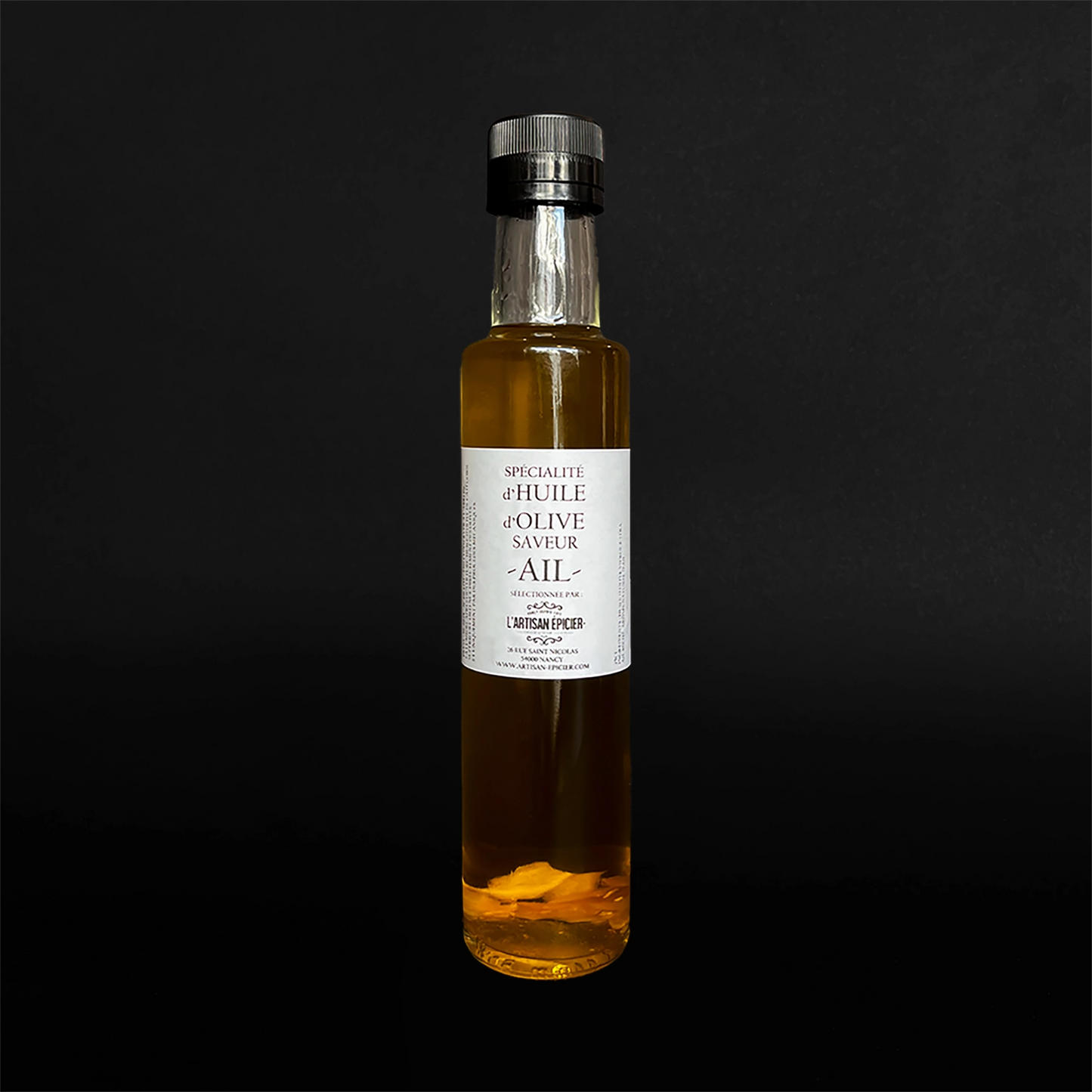 Huile d'olive à l'ail - 25cl