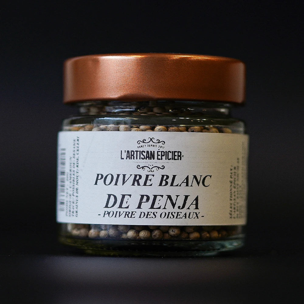 Poivre blanc de Penja - Cameroun - 50g/pot