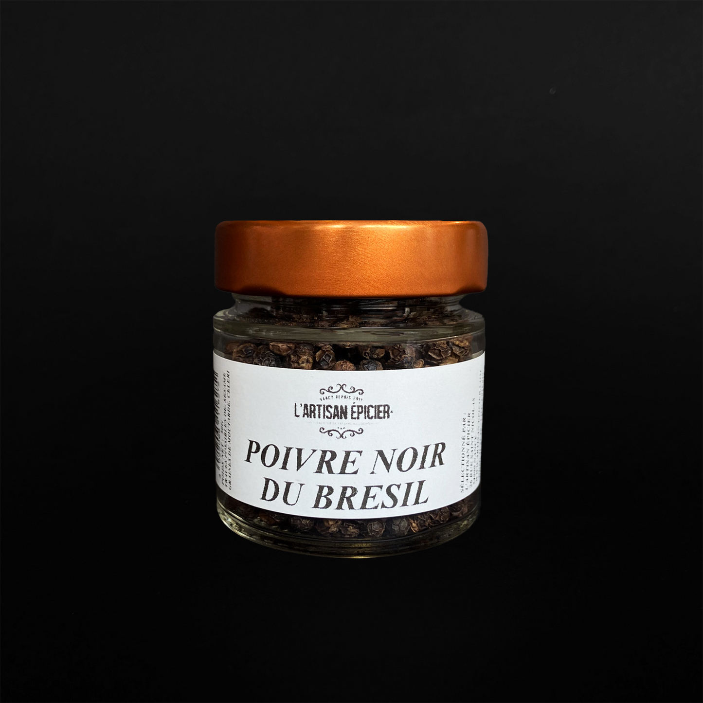 Poivre noir du Brésil - 50g/pot