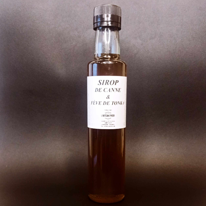 Sirop sucre de canne et fève de Tonka - 25cl
