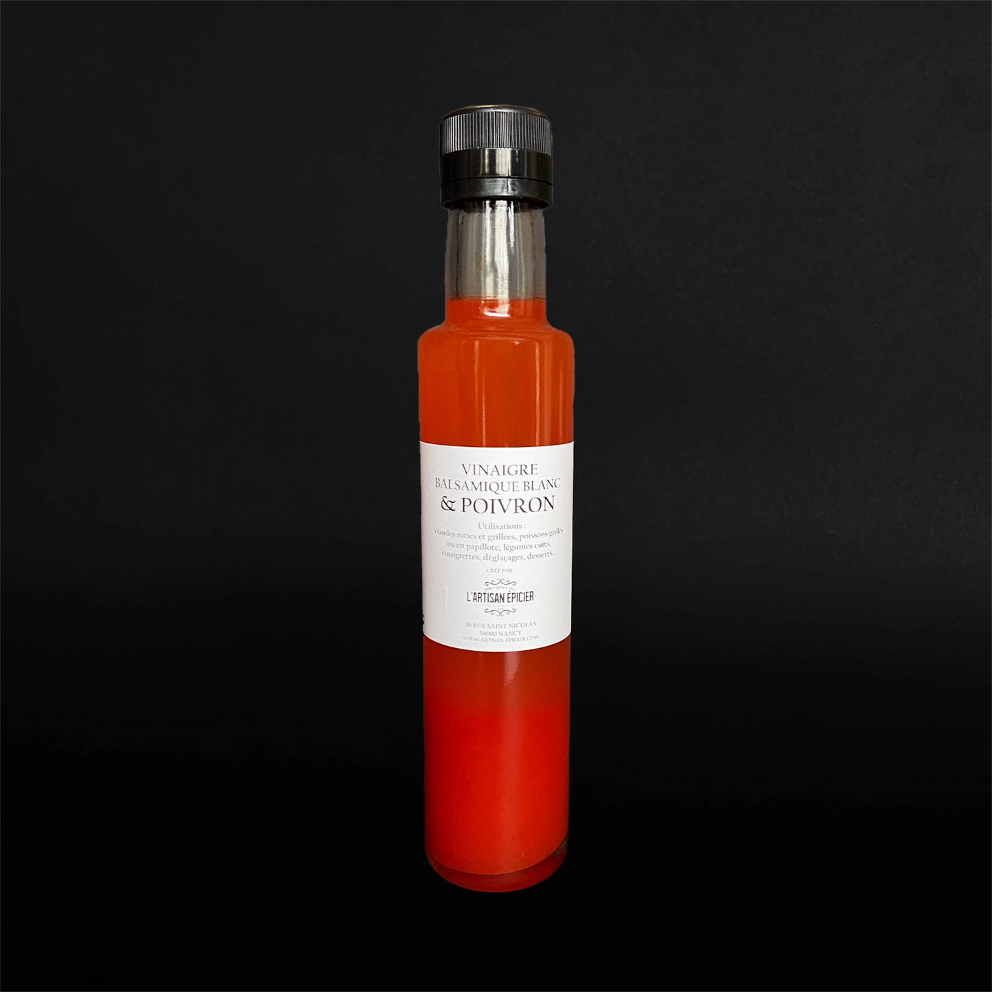 Vinaigre balsamique blanc & Pulpe de poivron - 25cl