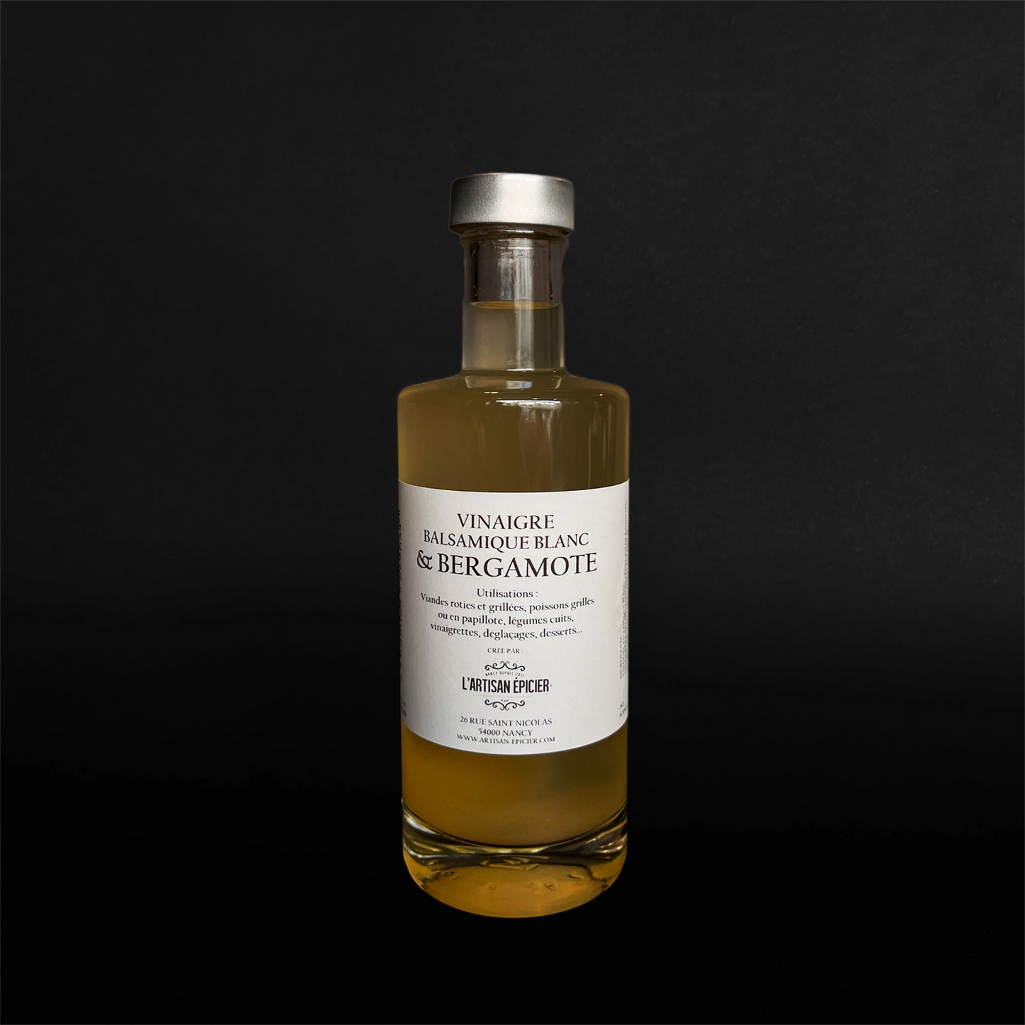 Vinaigre balsamique blanc & bergamote - 25cl