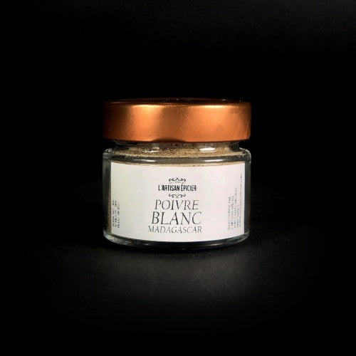Poivre blanc moulu - 50g/pot