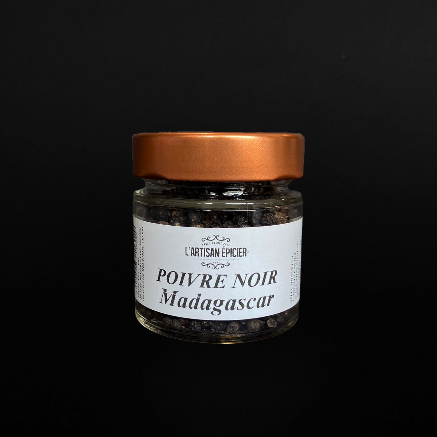 Poivre noir de Madagascar - 50g/pot