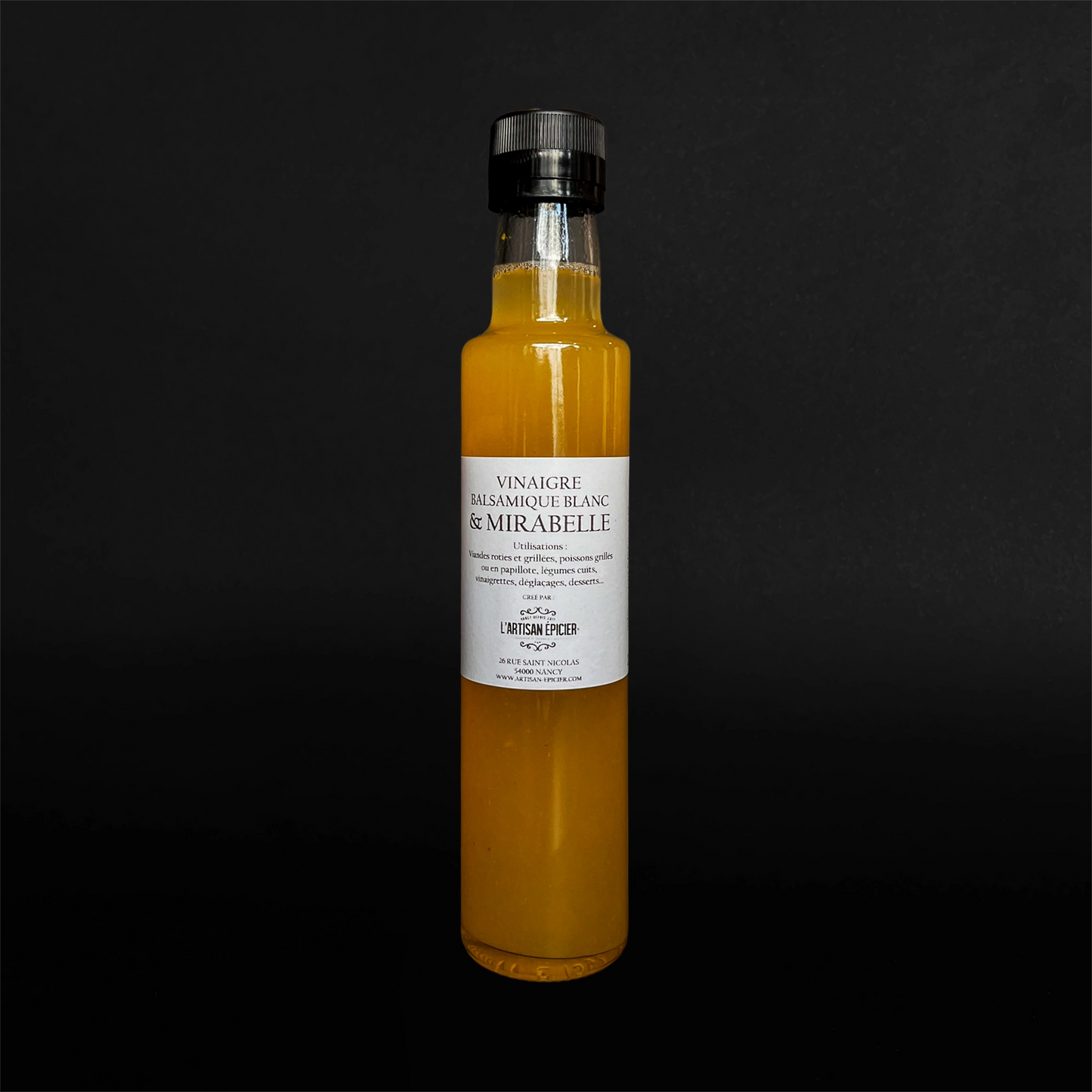 Vinaigre balsamique blanc à la mirabelle 25cl